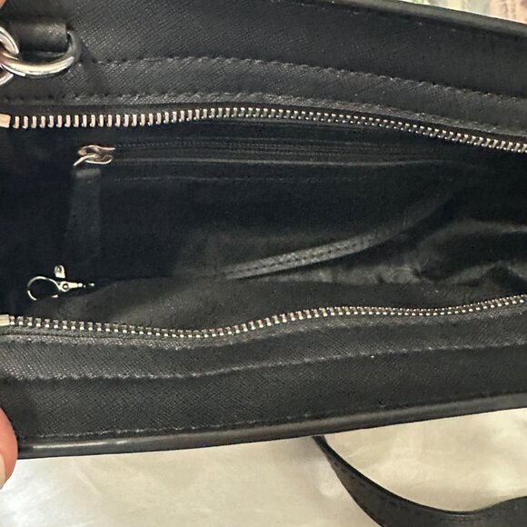 Michael Michael Kors Selma snakeskin print black leather crossbody medium bag - Picture 7 of 11